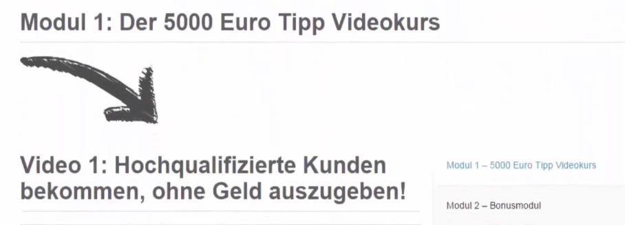  Der 5000 Euro Tipp Bewertungen, affiliate marketing kurs, affiliate marketing kurse, affiliate marketing seminar, affiliate marketing online kurs, Geld verdienen